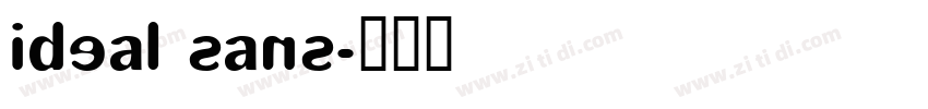ideal sans字体转换